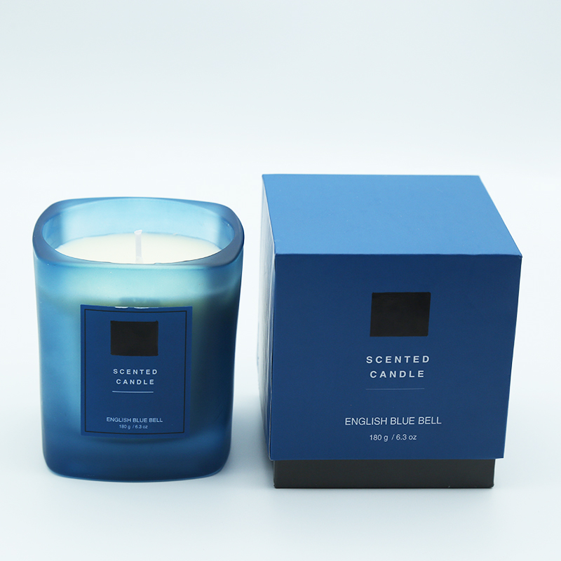 Luxury private label soy wax scented candles with customized own brand name packaging